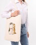Zoozie Bags 1102 Bolso de Mano de Algodón 100% Color Crema